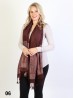Paisley & Dot Print Scarf W/ Tassel